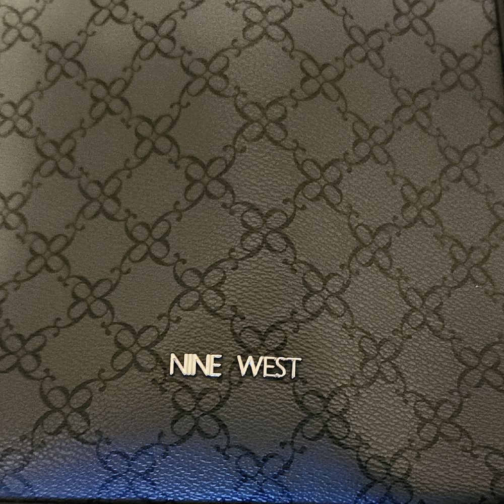 Nine West Black Patterned Tote Bag - Picture 6 of 10